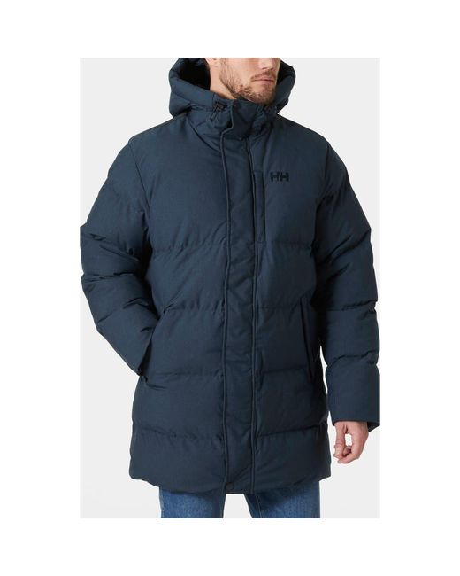 Helly Hansen Blue Alby Water Repellent Puffer Parka for men