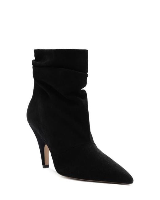Alexandre Birman Black Tati Pointed Toe Slouch Bootie