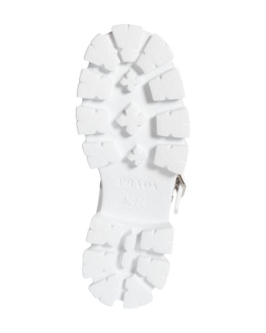 Prada White Monolith Platform Sandal