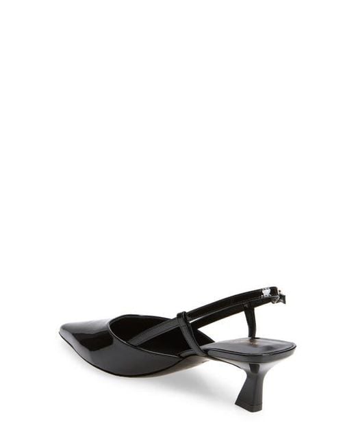 Stuart Weitzman Black Vinnie 50 Slingback Pump