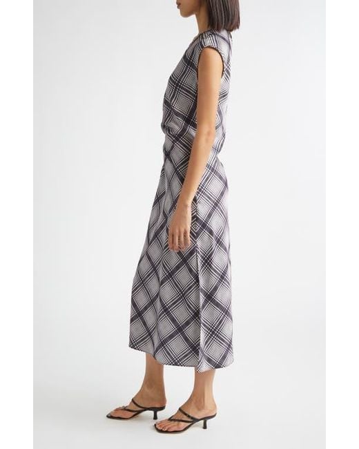 10 Crosby Derek Lam Multicolor Adelita Lattice Print Midi Dress