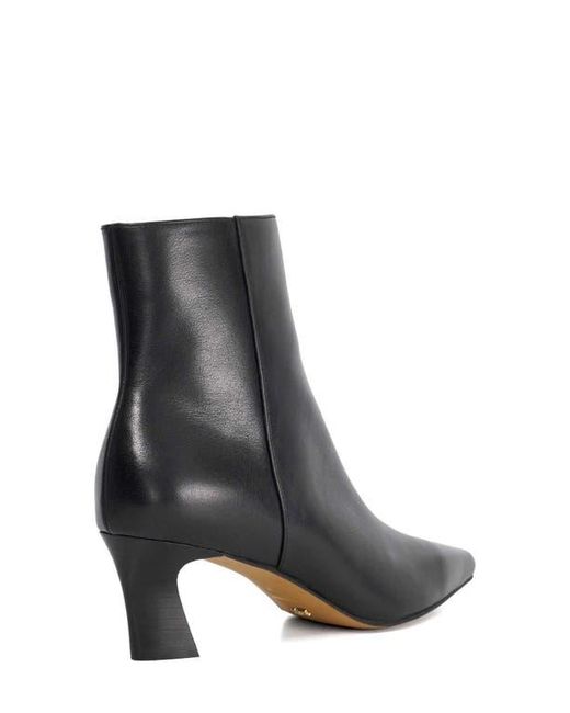 Dune Black Overly Block Heel Bootie