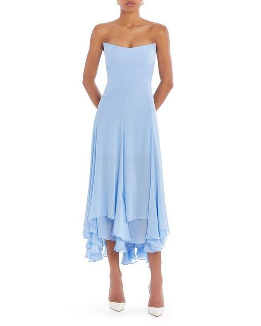 sachin and babi light blue dress Handkerchief Hem Dress