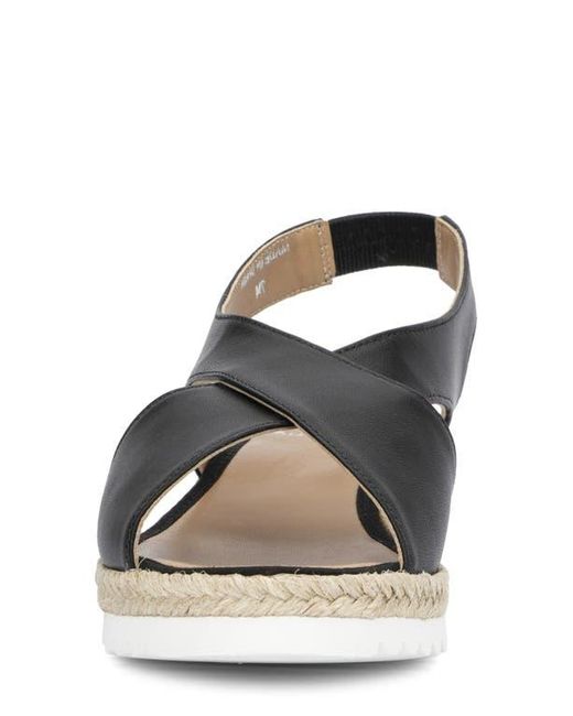 Aquatalia Black Adelina Crisscross Slingback Sandal