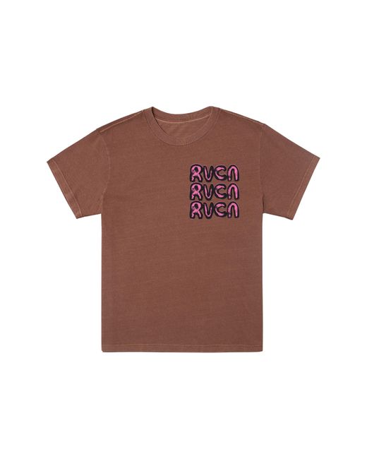 RVCA Brown Claymation Graphic T-shirt for men