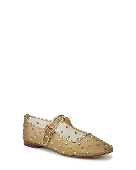 Sam Edelman Brown Michaela Shine Mary Jane Flat Shoes