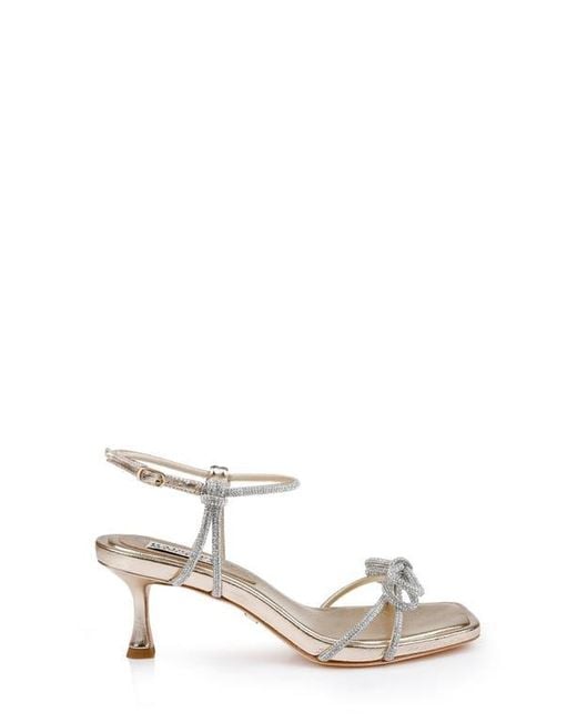 Badgley Mischka White Dandelion Ankle Strap Sandal