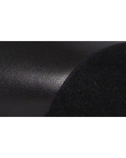 PAIGE Black Silva Pointed Cap Toe Pump