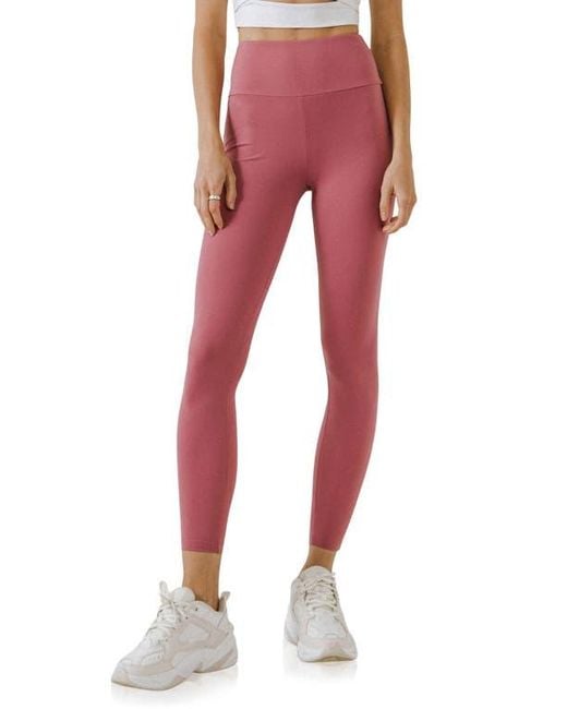 Grey Lab Red Leggings