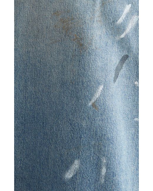 Acne Blue Philo Trafalgar Denim Midi Skirt