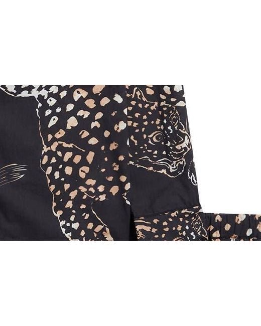 Desmond & Dempsey Black Signature Cotton Knit Pajama Set