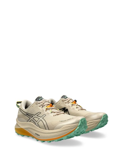 Asics White Asics Trabuco Max 3 Trail Running Shoe for men