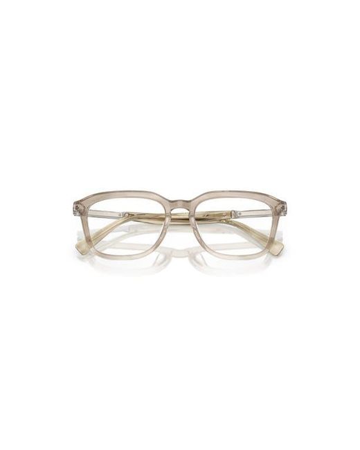 Brunello Cucinelli Metallic 53Mm Rectangle Optical Glasses