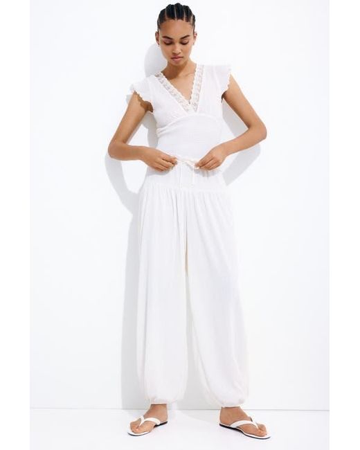 H&M White Flip-Flops