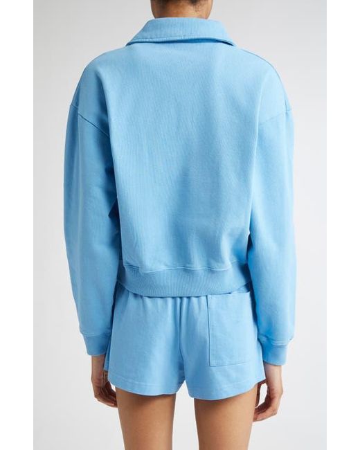 Sporty & Rich Blue Wellness Club Polo Sweatshirt