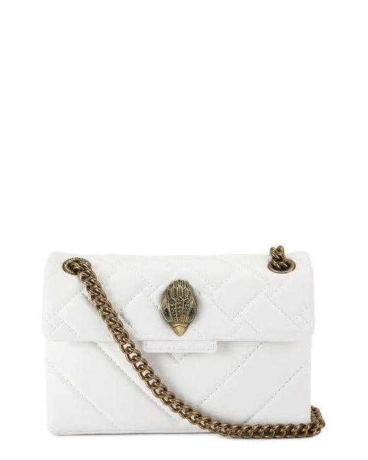 Kurt Geiger Black Kensington Leather Mini Crossbody Bag