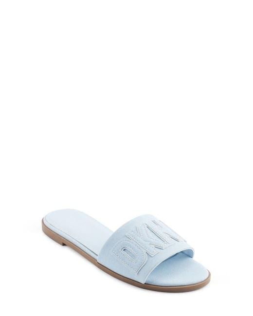 DKNY White Willow Slide Sandal