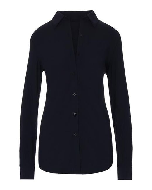 Commando Blue Classic Oversize Button-Up Shirt