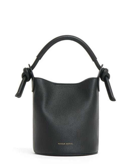 Mansur Gavriel Black Mini Mini Fortuna Bucket Bag