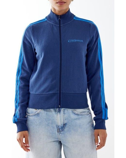 iets frans Blue Hailey Cotton Crop Jacket
