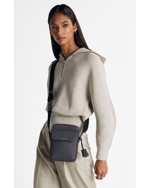 Maison De Sabre Blue Small Leather Messenger Bag