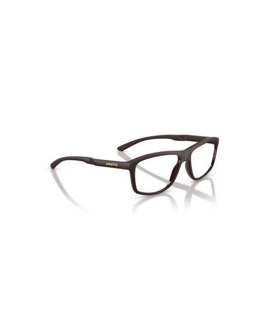 Arnette Black 57Mm Rectangle Optical Glasses for men