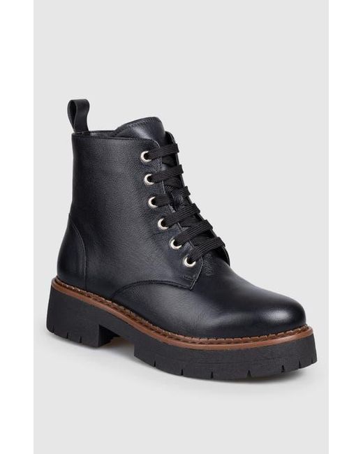 Manuela Black Ibiza Lace Up Bootie