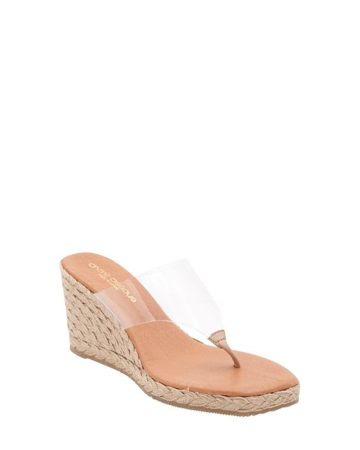 andre assous clear wedge