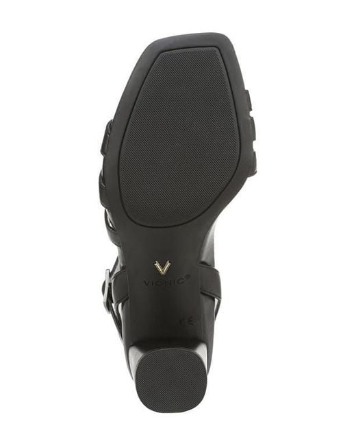 Vionic Black Nora Ankle Strap Sandal