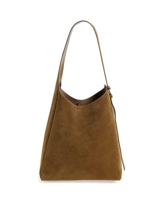 Tory Burch Brown Romy Suede Hobo Bag