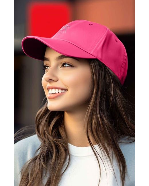 Alix Pink Ufo Embroidered Adjustable Dad Cap for men