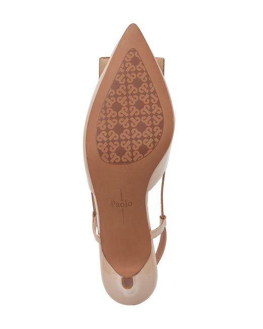 Linea Paolo Natural Cyprus Slingback Pointed Toe Pump