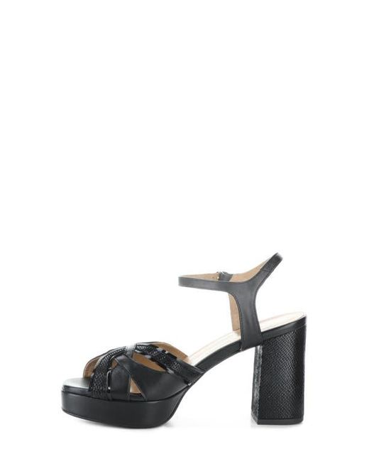 Fly London Black Ezui Ankle Strap Platform Sandal
