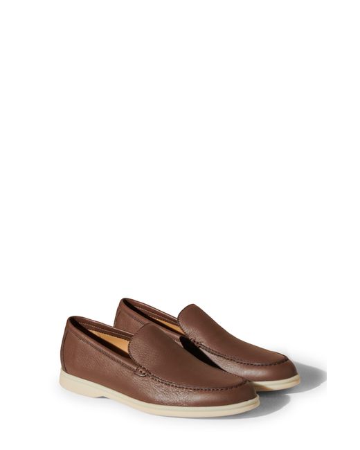 Loro Piana Brown Summer Walk Leather Loafers for men