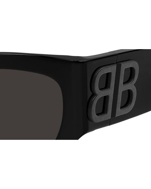 Balenciaga Black 55mm Butterfly Sunglasses