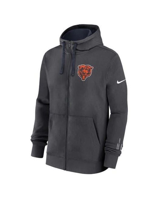 Nike Black Chicago Bears Primetime Club Full-Zip Hoodie for men