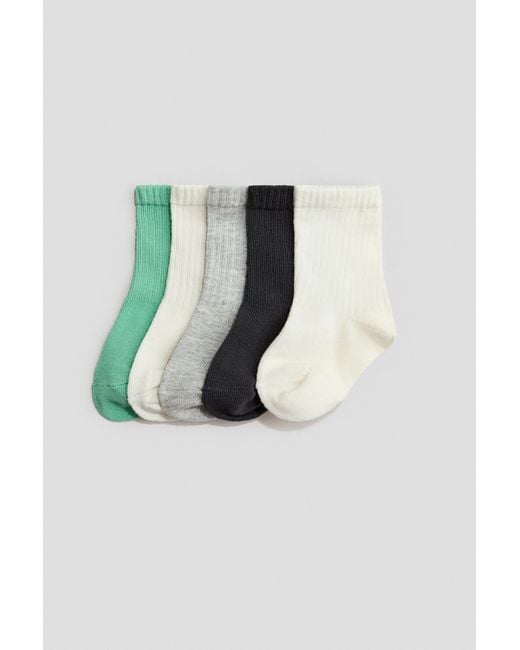 H&M Blue 5-Pack Socks for men