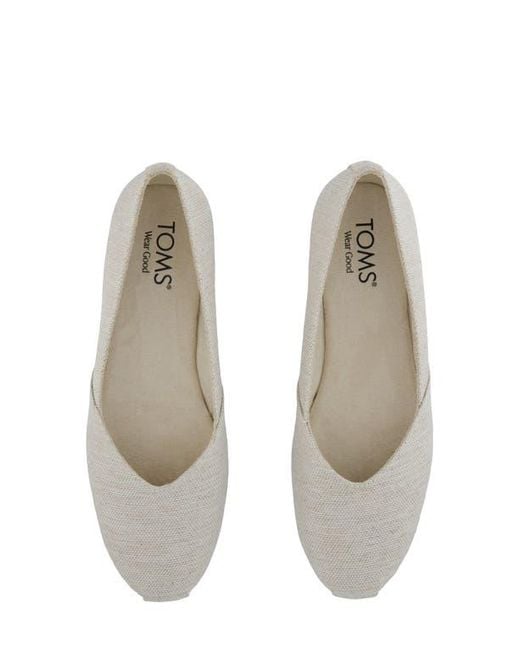 TOMS White Gemma Ballet Flat