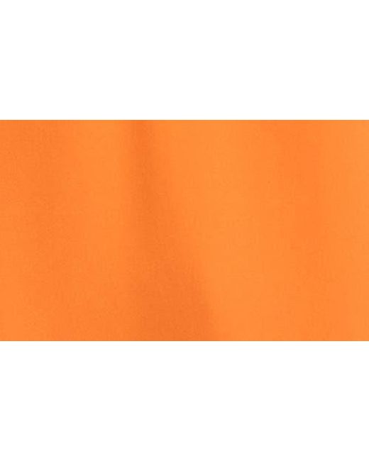 Karen Kane Orange Asymmetric Hem Crepe Top