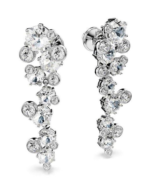 Swarovski White Constella Crystal Drop Earrings