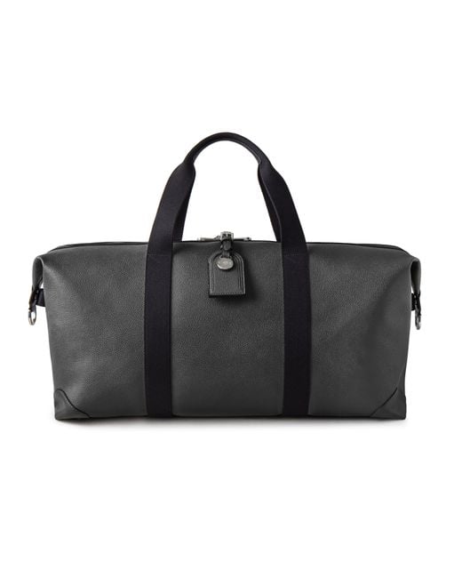 Mulberry Black Medium Clipper Leather Duffel