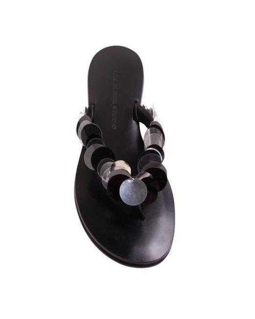 Black Suede Studio Blue Glw Flop