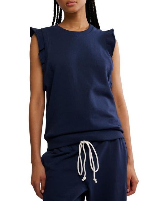 Free People Blue Fp Movement Flutter Cotton Tank