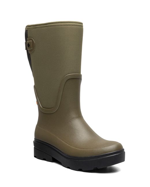 Bogs Green Hazel Tall Adjustable Calf Rain Boot