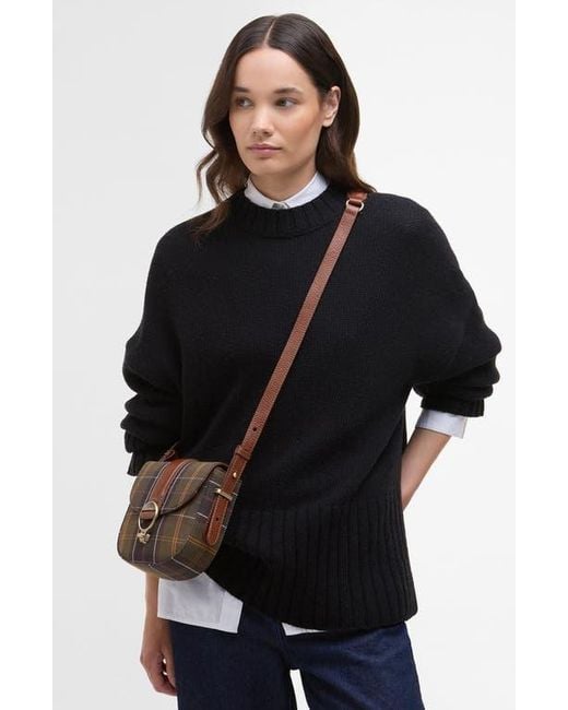 Barbour Brown Elm Tartan Crossbody Bag