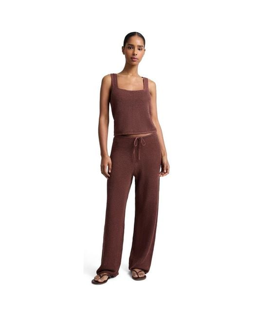 Onia Red Knit Drawstring Pant