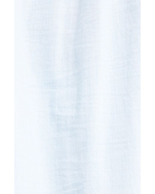 Lemlem White Zina Cotton Blend Cover-up Dress