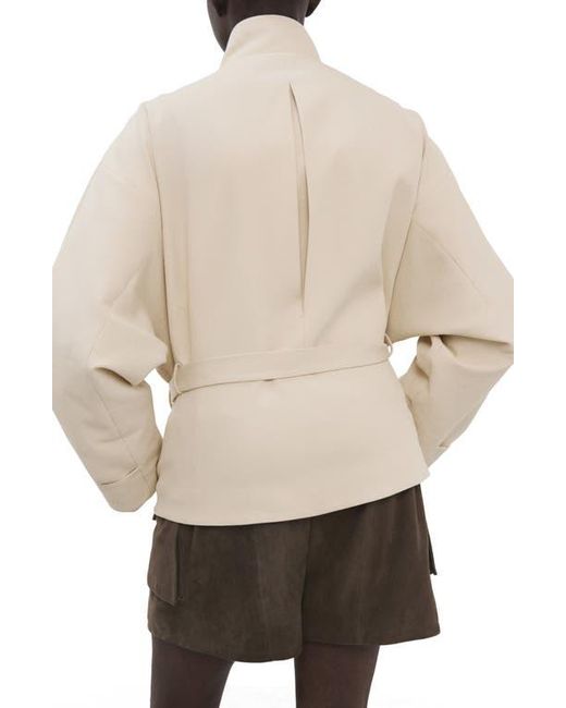 Mango Natural Belted Jacket