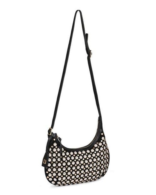 3019 Rafe Rafe New York Alva Studded Hobo Crossbody in Black | Lyst