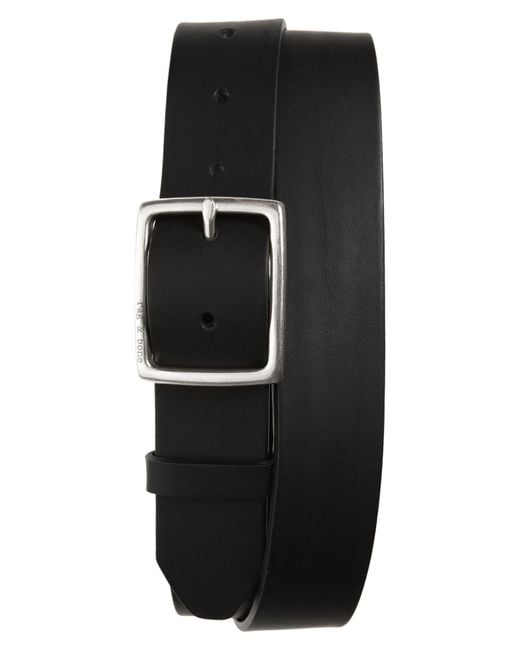 Rag & Bone Black Rugged Belt for men